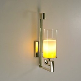 Applique da parete moderna in vetro trasparente per sala da pranzo, cucina, bar e corridoio