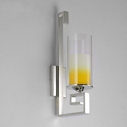 Applique da parete moderna in vetro trasparente per sala da pranzo, cucina, bar e corridoio