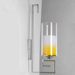 Applique da parete moderna in vetro trasparente per sala da pranzo, cucina, bar e corridoio