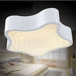 Plafoniera a filo stelle marine geometriche moderne beige e bianca 43 cm 3 lampadine