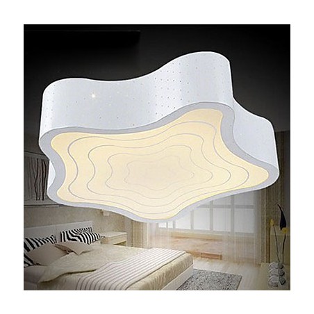 Plafoniera a filo stelle marine geometriche moderne beige e bianca 43 cm 3 lampadine