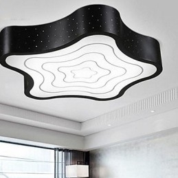 Plafoniera a filo stelle marine geometriche moderne beige e bianca 43 cm 3 lampadine
