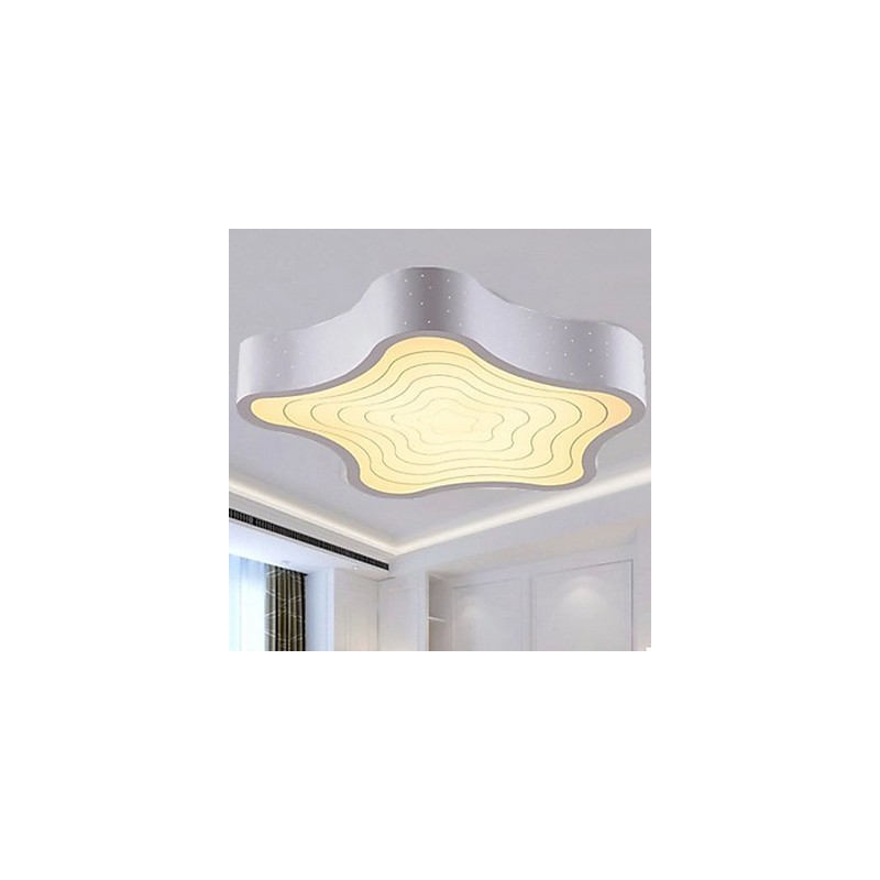 Plafoniera a filo stelle marine geometriche moderne beige e bianca 43 cm 3 lampadine