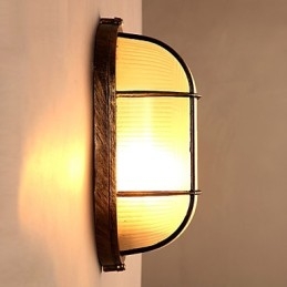 Applique da parete a filo in vetro stile rustico