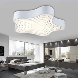 Plafoniera a filo stelle marine geometriche moderne beige e bianca 43 cm 3 lampadine