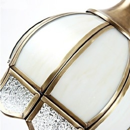 Applique da parete mini in stile tradizionale/classico, finitura ottone, 2 luci E26/E27