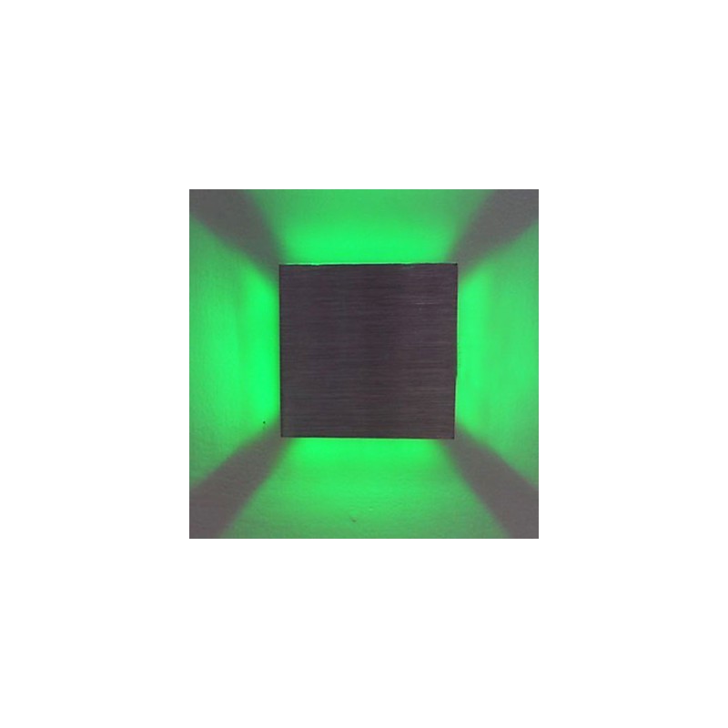 Applique da parete a filo Mini Style moderna e contemporanea in metallo, LED verde