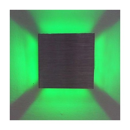 Applique da parete a filo Mini Style moderna e contemporanea in metallo, LED verde