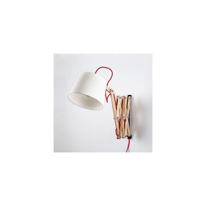 Applique da parete da lettura Mini Style tradizionale classica in legno e bambù