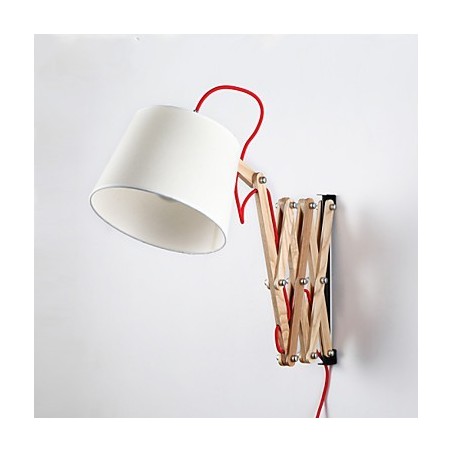 Applique da parete da lettura Mini Style tradizionale classica in legno e bambù