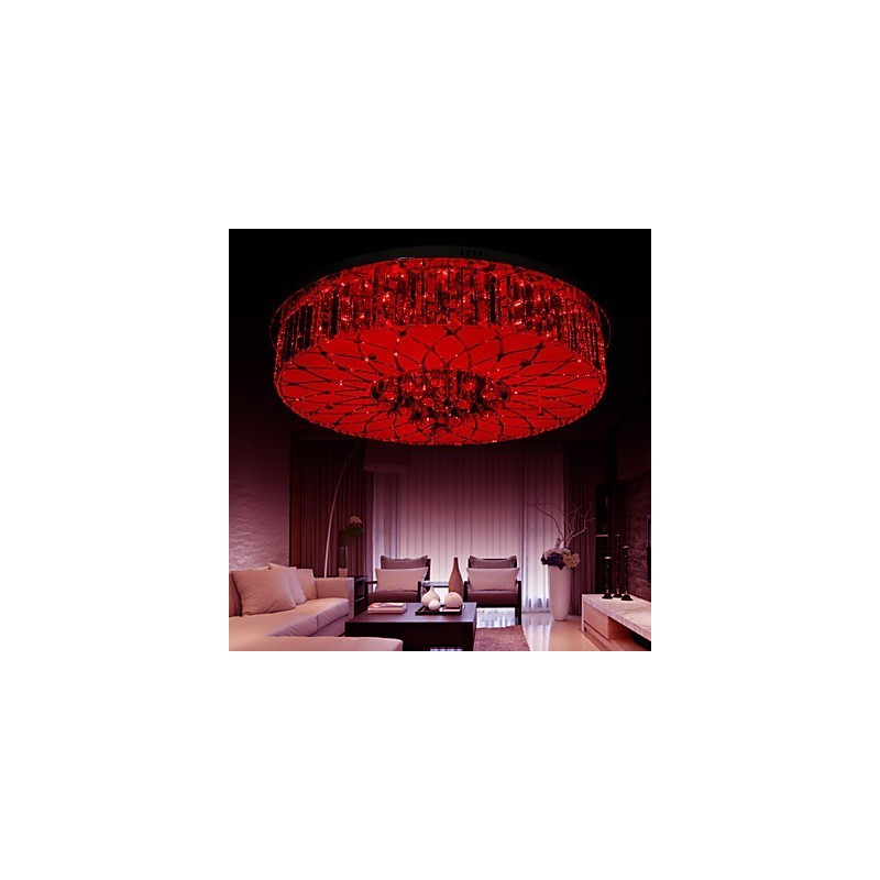 Plafoniera a filo in cristallo e metallo moderna contemporanea 600 mm 3 luci