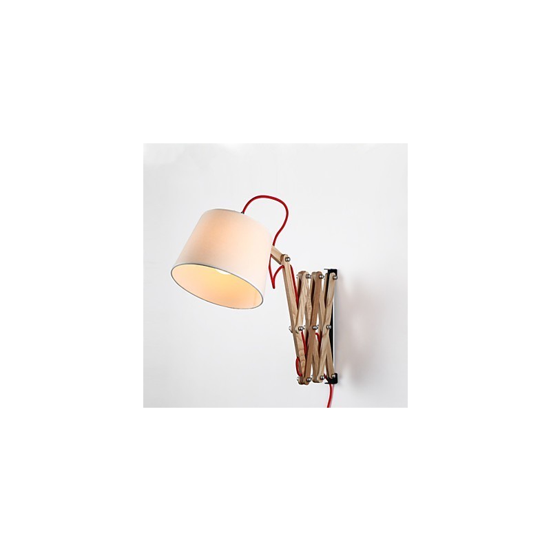 Applique da parete da lettura Mini Style tradizionale classica in legno e bambù