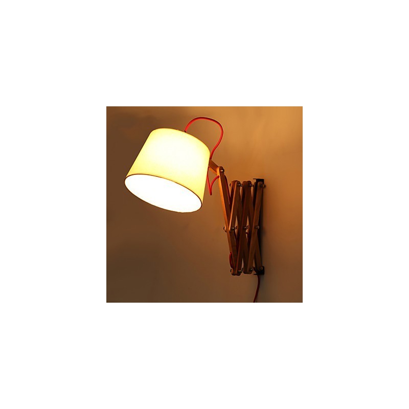 Applique da parete da lettura Mini Style tradizionale classica in legno e bambù