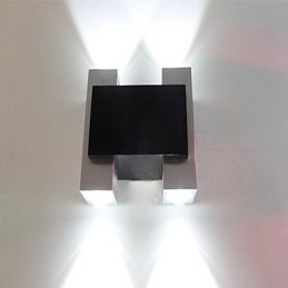 Applique da parete Mini moderna contemporanea in metallo con LED integrato multicolore