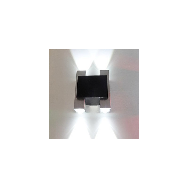 Applique da parete Mini moderna contemporanea in metallo con LED integrato multicolore