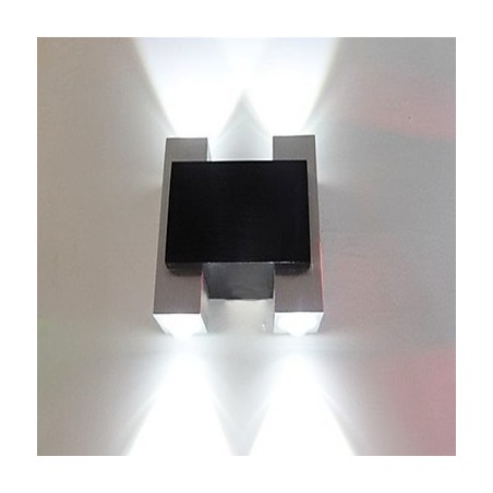 Applique da parete Mini moderna contemporanea in metallo con LED integrato multicolore