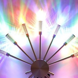 Applique da parete LED moderna a filo, luce diffusa a ventaglio a 7 direzioni