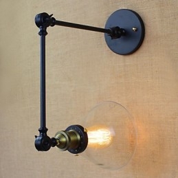 Applique da parete decorativa in vetro stile rustico mediterraneo