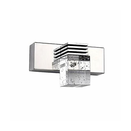 Applique da parete bagno moderna in metallo e cristallo mini LED integrato