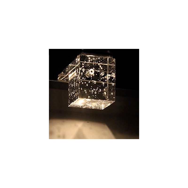 Applique da parete bagno moderna in metallo e cristallo mini LED integrato