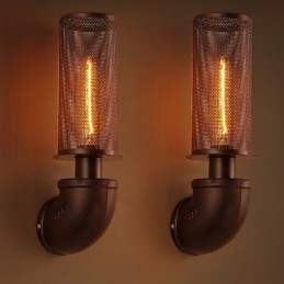 Applique da parete in ferro battuto stile loft creativo LED