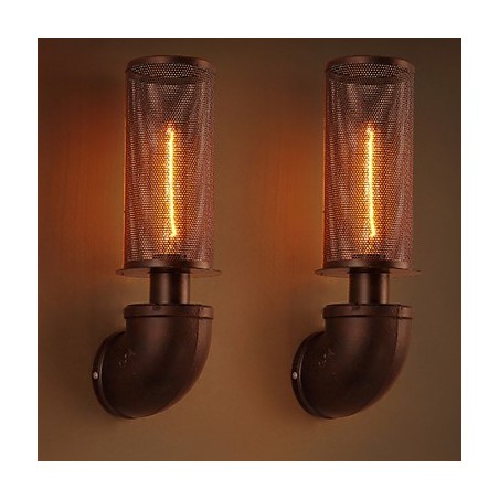 Applique da parete in ferro battuto stile loft creativo LED