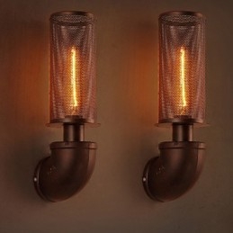Applique da parete in ferro battuto stile loft creativo LED
