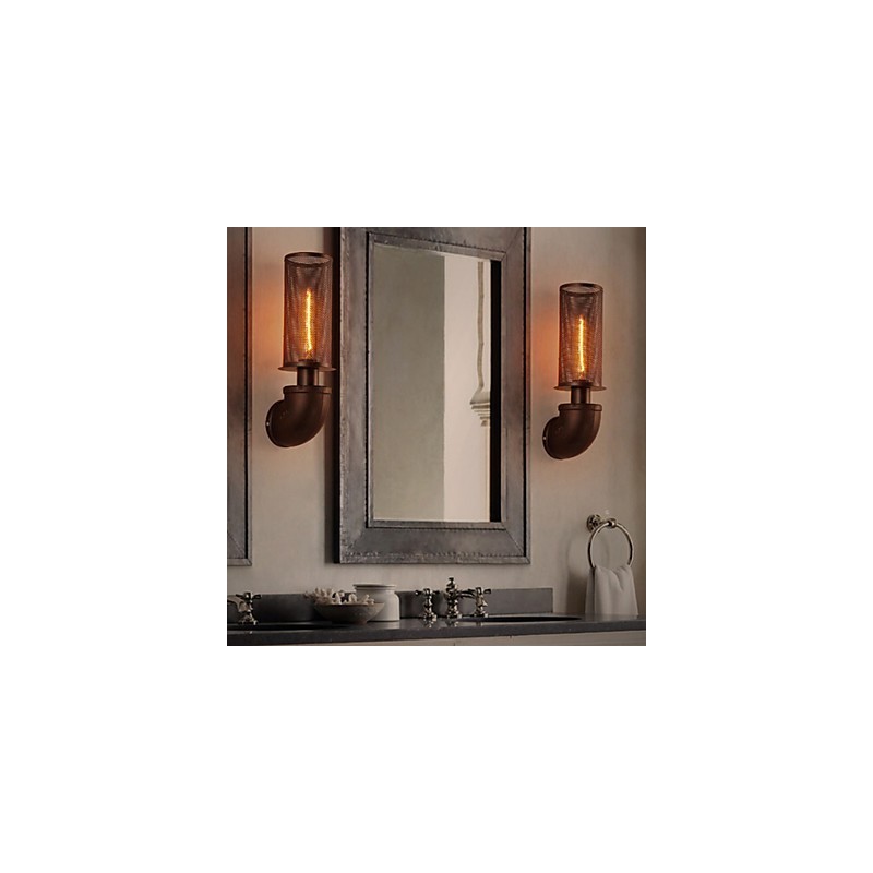 Applique da parete in ferro battuto stile loft creativo LED