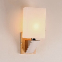 Applique da parete moderna in legno e bambù
