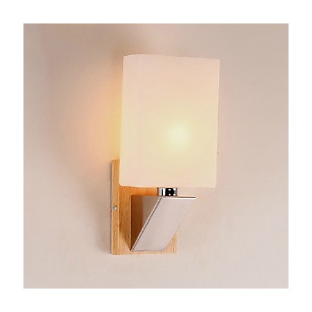 Applique da parete moderna in legno e bambù
