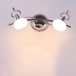 Applique da bagno moderna contemporanea G4 in metallo cromato