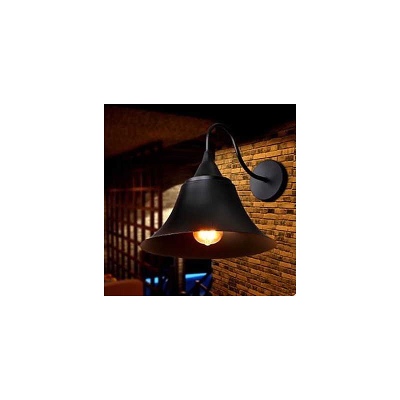 Applique da parete in ferro battuto nera stile country americano Archaize Srestoring Ancient Ways