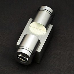 Applique da parete Mini in metallo argentato, LED integrato, moderna contemporanea