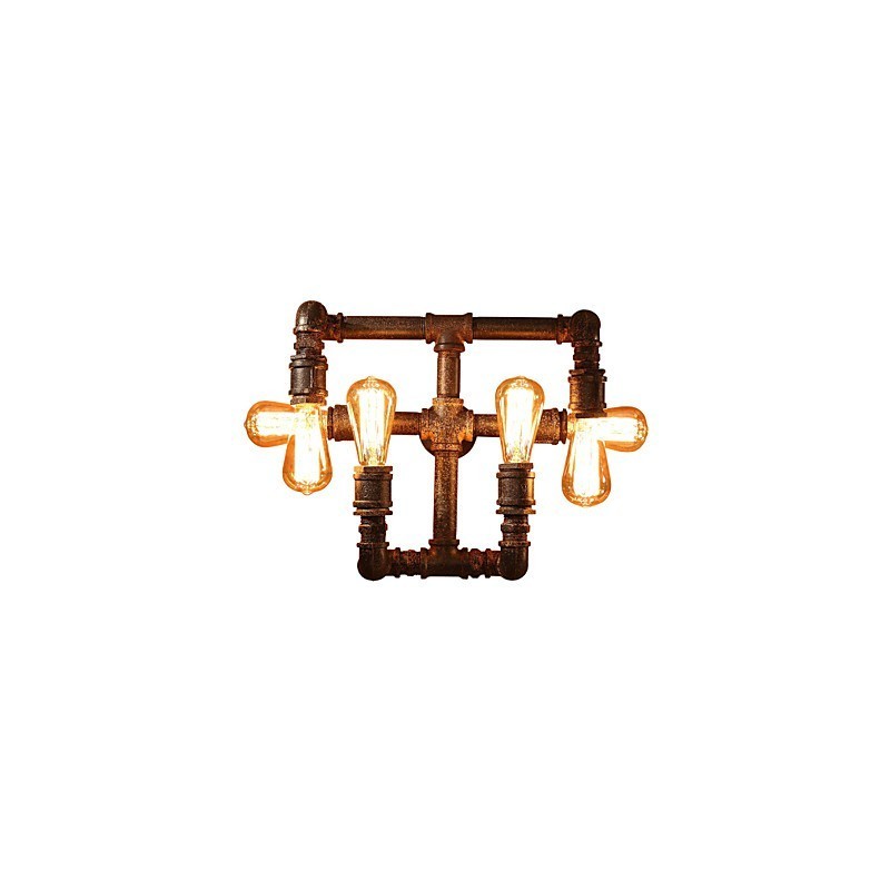 Applique da parete retrò rustica Lodge in metallo mini