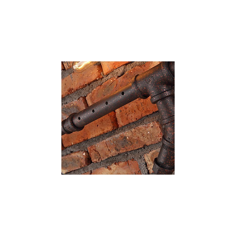 Applique da parete Mini stile rustico/lodge in metallo