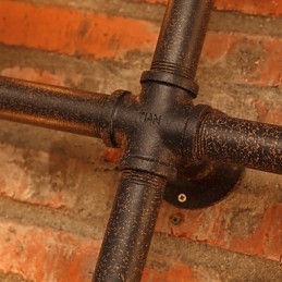 Applique da parete retrò mini rustica in metallo