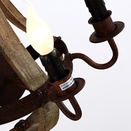 Applique da parete in legno stile botte di vino rustico vintage grigio