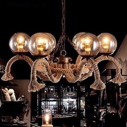 Lampadario mini vintage in metallo