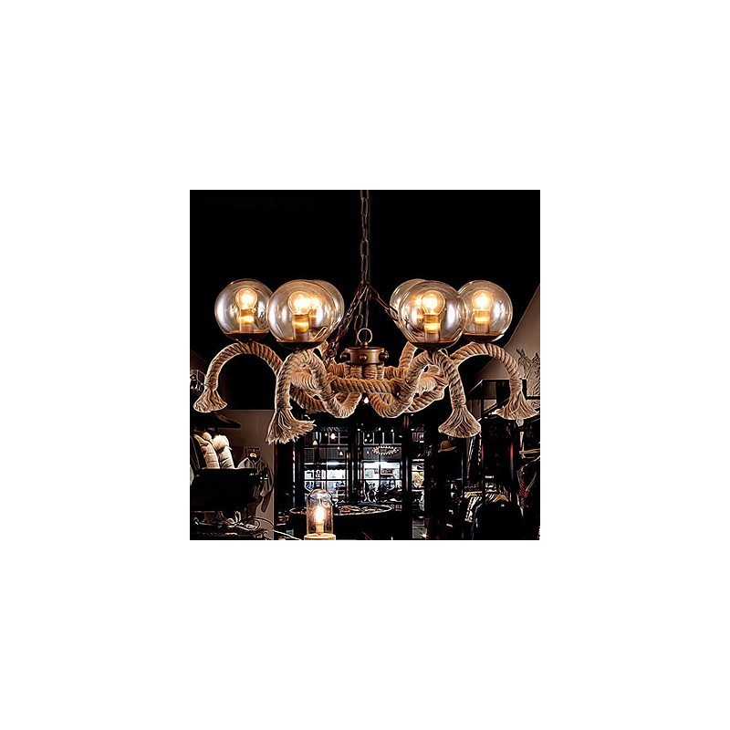 Lampadario mini vintage in metallo
