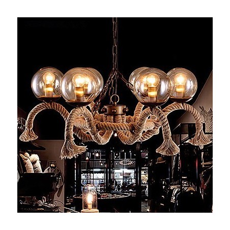 Lampadario mini vintage in metallo
