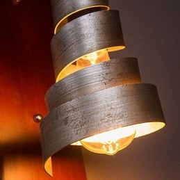 Applique da parete in legno antico 1 luce