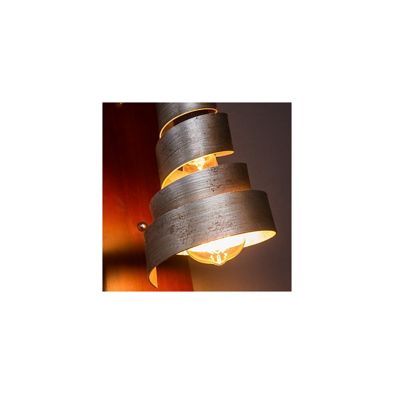 Applique da parete in legno antico 1 luce