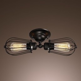 Applique da parete esterna classica dorata a 2 luci in vetro trasparente