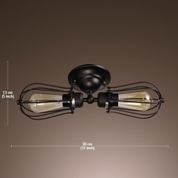 Applique da parete esterna classica dorata a 2 luci in vetro trasparente
