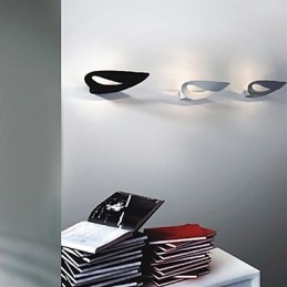 Applique da parete artistica 1 luce bianco e nero