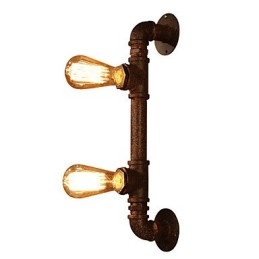 Applique da parete Mini Style rustico/lodge in metallo