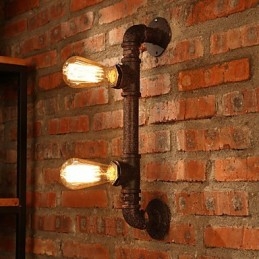 Applique da parete Mini Style rustico/lodge in metallo