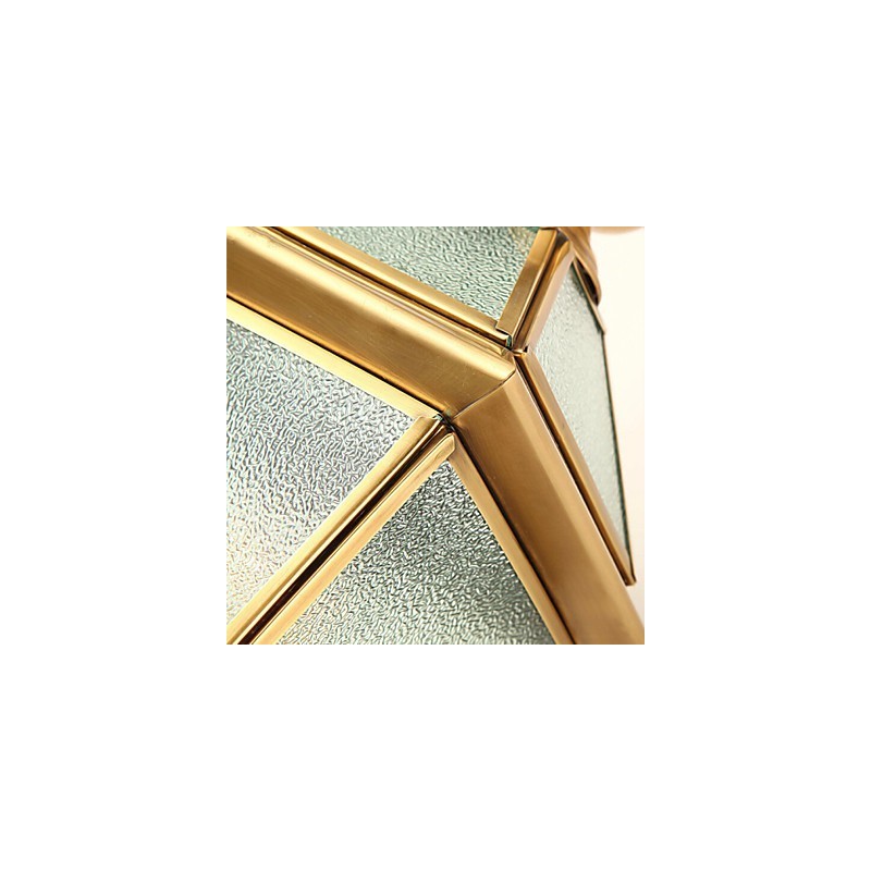 Applique da parete mini tradizionale/classica in metallo, finitura ottone, 40 cm