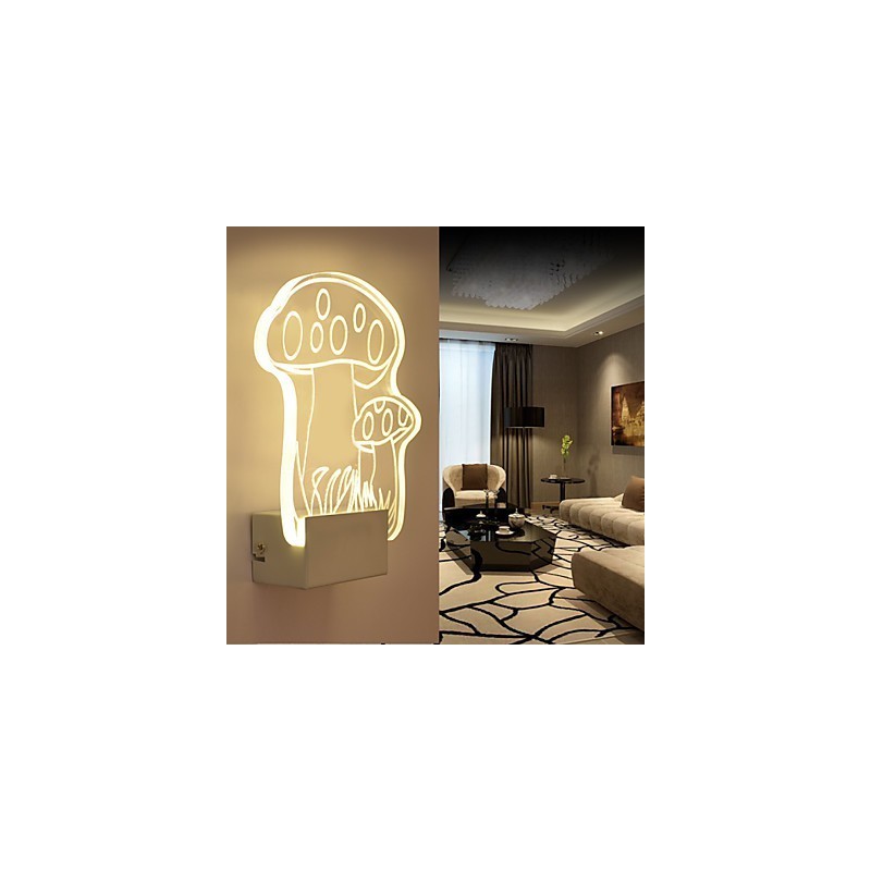 Applique da parete a filo moderna contemporanea in metallo, LED incluso