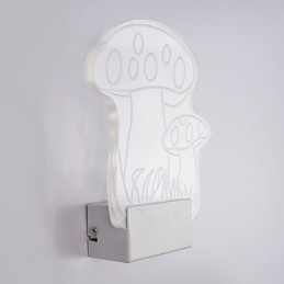 Applique da parete a filo moderna contemporanea in metallo, LED incluso